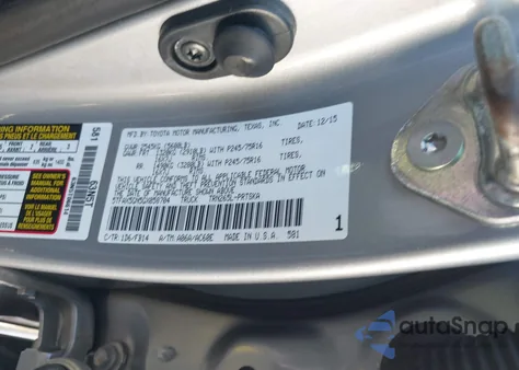 2016 Toyota Tacoma Sr из США, поврежденный, VIN 5TFAX5GN5GX058704